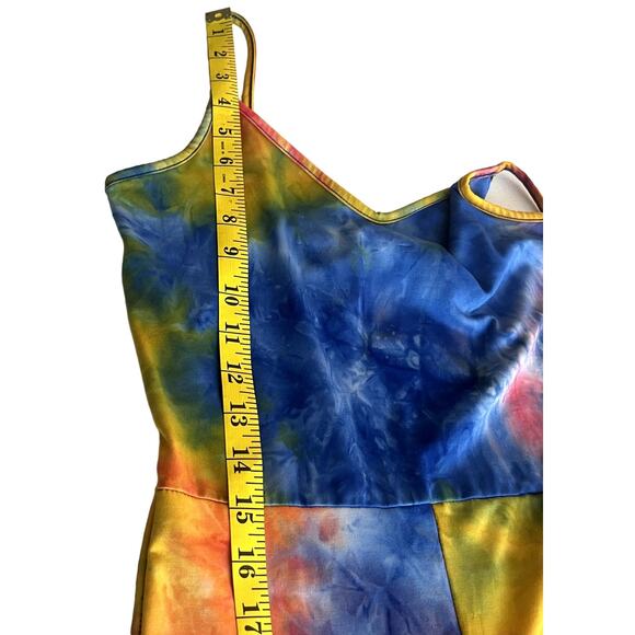Aria Jumpsuit Women Size Medium Multicolor Hippie Tie-dye Sleeveless Festival - Picture 7 of 15